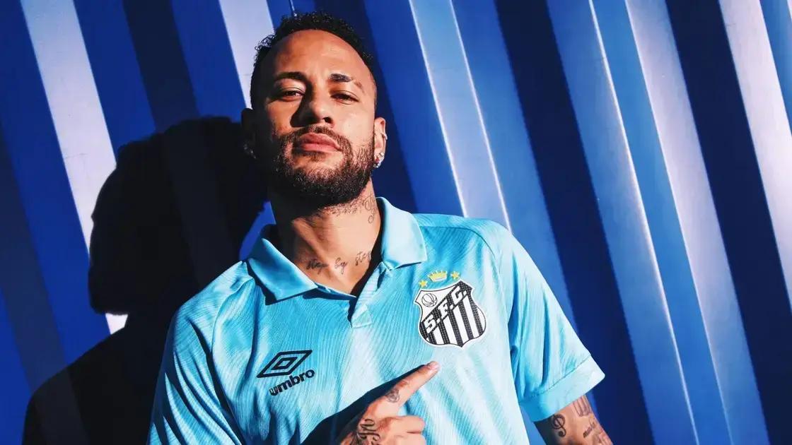 5 Detalhes da Nova Camisa Azul do Santos em Homenagem a Neymar