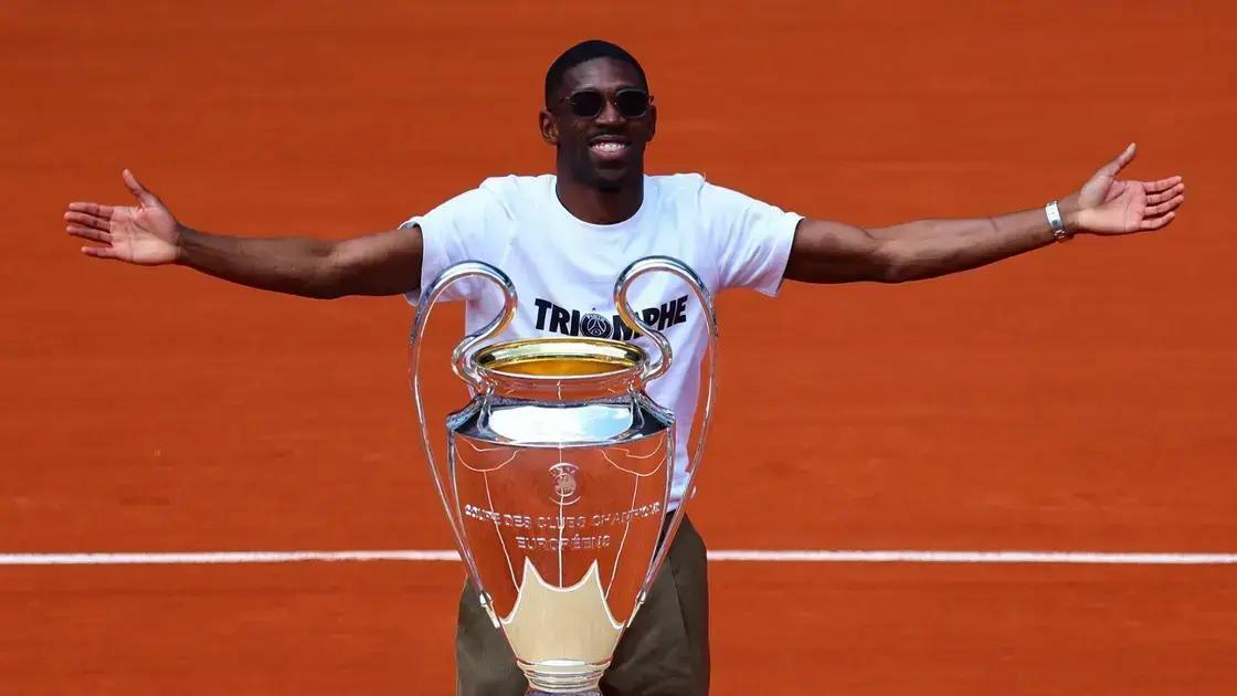 5 Fatos sobre Dembélé Campeão pelo PSG e Roland Garros