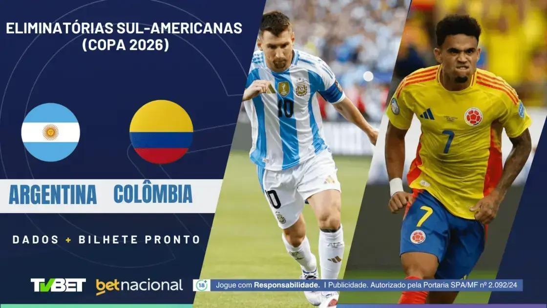 Argentina x Colômbia: 3 Palpites e Onde Assistir ao Vivo Hoje
